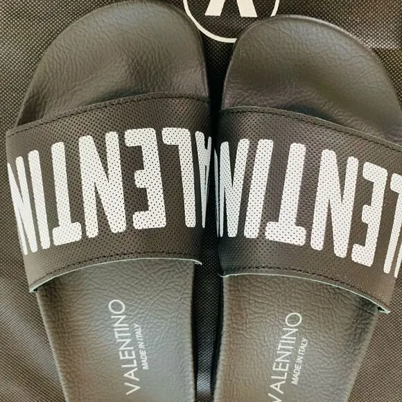 Authentic Valentino by Mario ValentinoIrene Logo Leather Slides