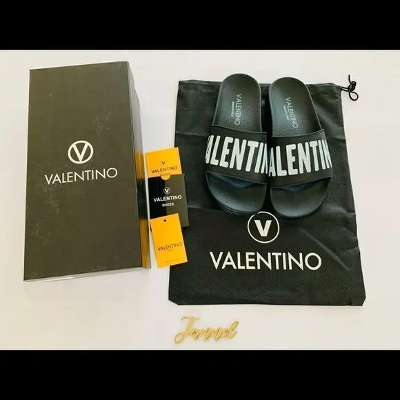Authentic Valentino by Mario ValentinoIrene Logo Leather Slides