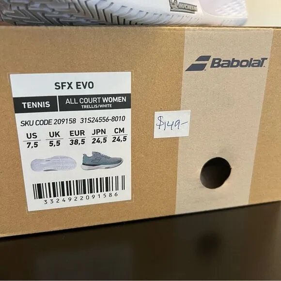 Babolat SFX EVO Tennis Pickleball Court Shoe 7.5