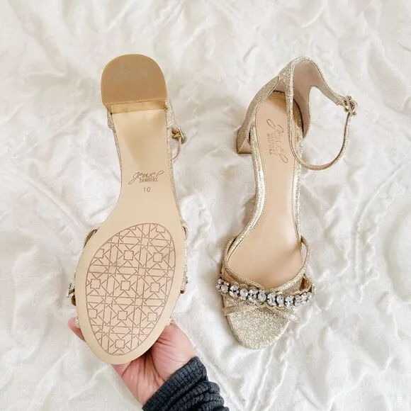 Badgley Mischka Giona Block Heels Size 10 New $100