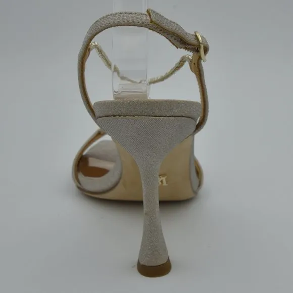 Badgley Mischka Neville Dramatic Stiletto Heels, Champagne, Women's Size 5