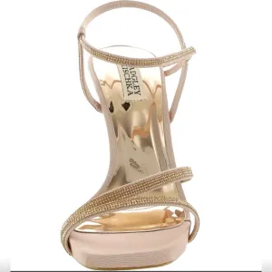 Badgley Mischka Womens Urbana Open Toe Ankle Strap Heels Women’s US 9 NIB