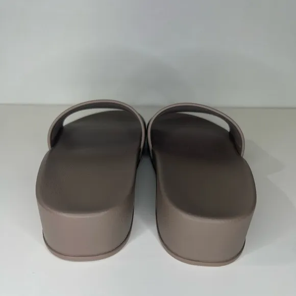 Balenciaga BB Logo Pool Rubber Wedge Slide Sandal Clog Heels