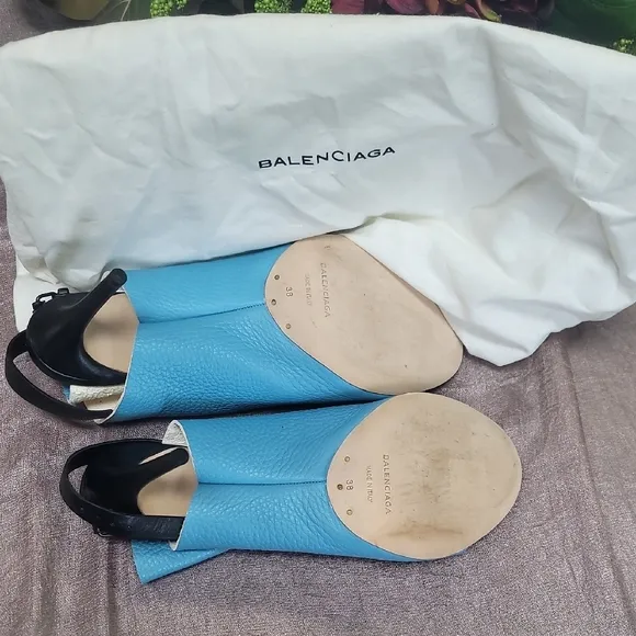 Balenciaga Blue Architectural Heels