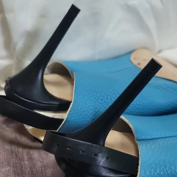 Balenciaga Blue Architectural Heels