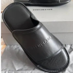 Balenciaga Home Leather /Velcrow Slides