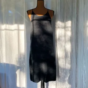 Banana Republic Black Cotton Crochet Knit Midi Dress