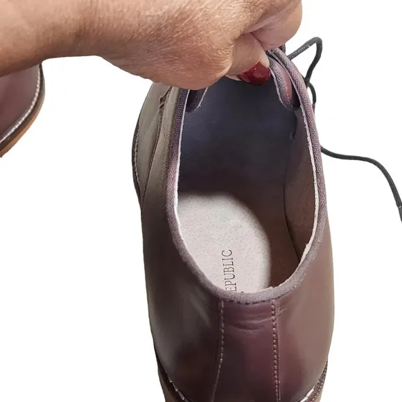 Banana Republic Shaw Brown‎ Leather Lace-up Oxfords Derbys