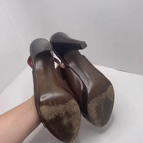 Banana Republic Women's Peep Toe Slingback Open He