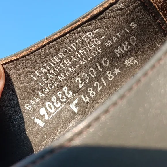 BARCLAY MEN'S VINTAGE GREY LEATHER OXFORDS #23010 (USA)