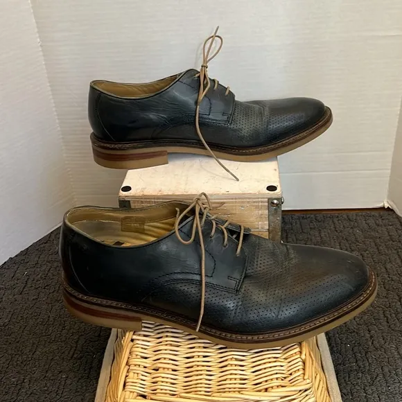 Base London Mens Script Shoes - Navy size 46
