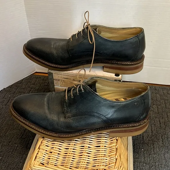 Base London Mens Script Shoes - Navy size 46