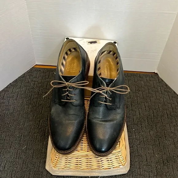 Base London Mens Script Shoes - Navy size 46