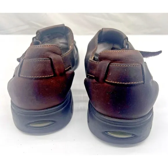 Bass Men's Brown Leather Fishermen Sandals Jakson 3Q33 Size 10 M Comfort Shoes