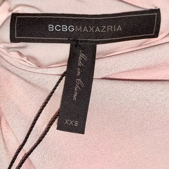 BCBGMaxazria Marlynn Dusty Pink V-Neck Sleeveless Embellished Maxi Dress NWT