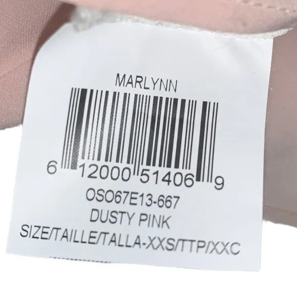 BCBGMaxazria Marlynn Dusty Pink V-Neck Sleeveless Embellished Maxi Dress NWT