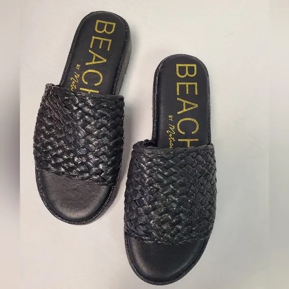 Beach by Matisse Cairo Sandals for Women in Black size 8M NWOT platforms slides