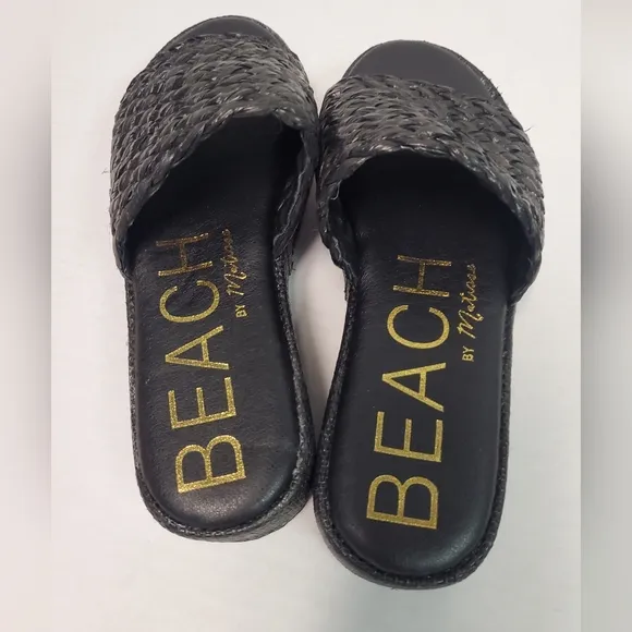 Beach by Matisse Cairo Sandals for Women in Black size 8M NWOT platforms slides