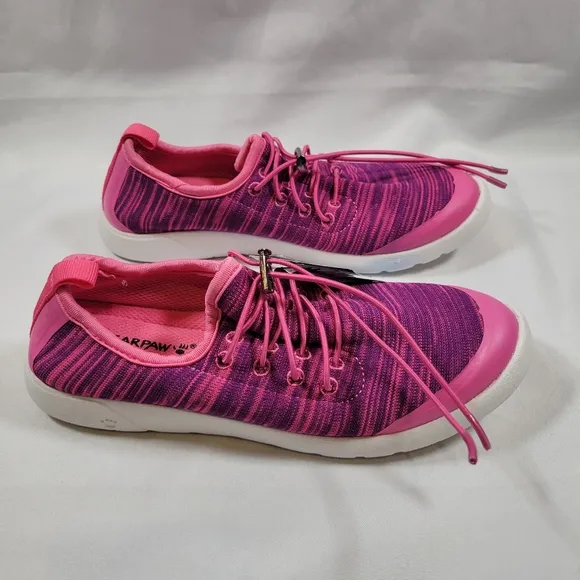 Bearpaw Irene Active Shoe Womens Size 6 Lightweight Purple Pink Knit Sneaker