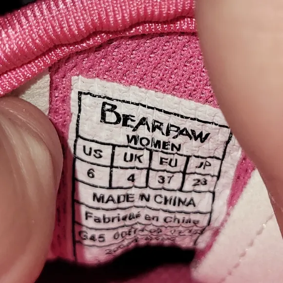 Bearpaw Irene Active Shoe Womens Size 6 Lightweight Purple Pink Knit Sneaker