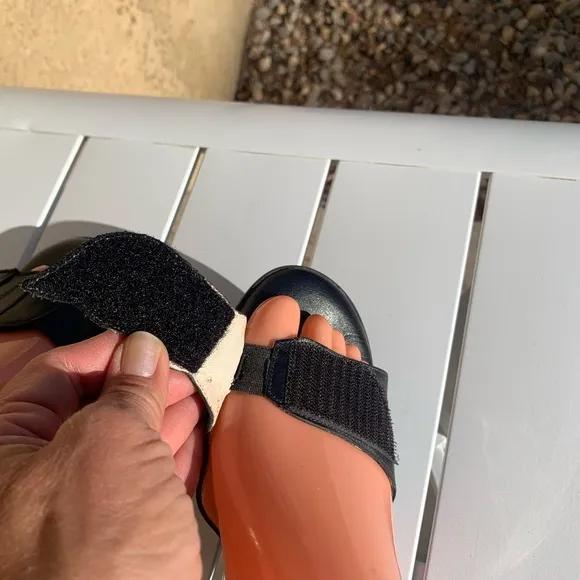 BeautiFeel black leather sandals size 5.5 ( European 36)