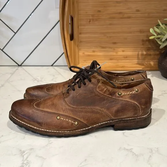 Bed Stu Oxfords Leather Preppy Hipster Distressed Office Casual broken sz 9.5