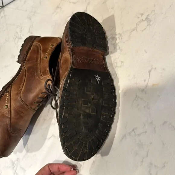 Bed Stu Oxfords Leather Preppy Hipster Distressed Office Casual broken sz 9.5