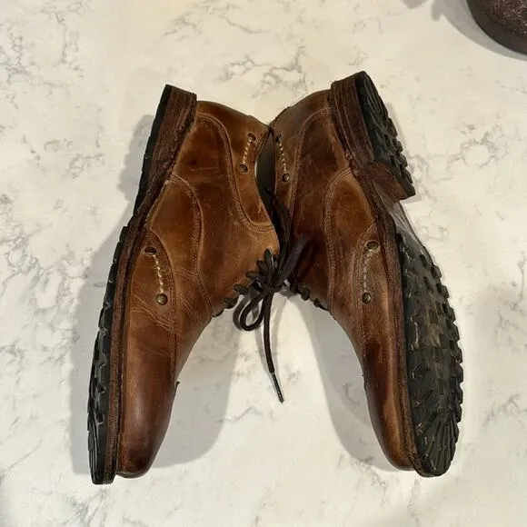 Bed Stu Oxfords Leather Preppy Hipster Distressed Office Casual broken sz 9.5