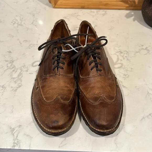 Bed Stu Oxfords Leather Preppy Hipster Distressed Office Casual broken sz 9.5