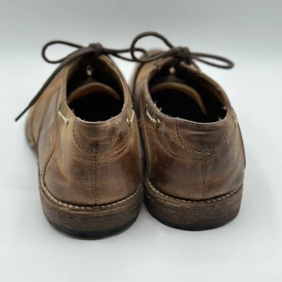 Bed Stu Women's Cobbler Lita Brown Leather Wingtips Oxfords Distressed Lace Up 9