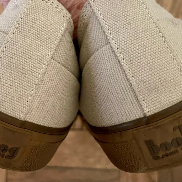 Beige Canvas Slip-On Shoes john varvatos size men’s 10