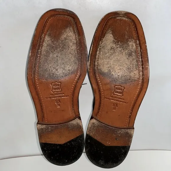 Belvedere Florence 10597 Men's Leather &amp; Ostrich Oxfords Lace-Up Shoes Sz 8.5M
