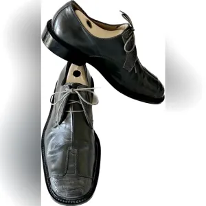 Belvedere Florence 10597 Men's Leather &amp; Ostrich Oxfords Lace-Up Shoes Sz 8.5M