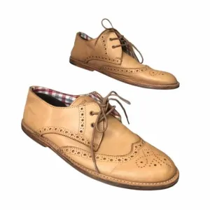 Ben Sherman Tan Leather Classic Oxfords