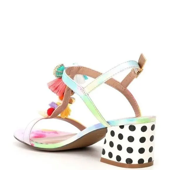 Betsey Johnson Dynah Embellished Block Heels size 7