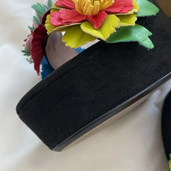 Betsey Johnson Milana floral platform heels