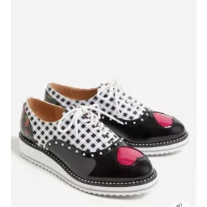 Betsey Johnson Torrid NOVA Shoes sz 12 W  women Chunky Platform Heart Oxfords