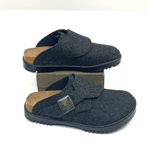 Betula by Birkenstock Boston charcoal clogs  L7 M5 closed toe wool felt