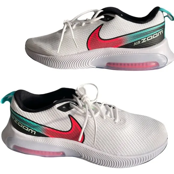 Big Kids Sneakers Size 6.5Y NIKE AIR ZOOM ARCADIA RUNNING SHOES Olympic White
