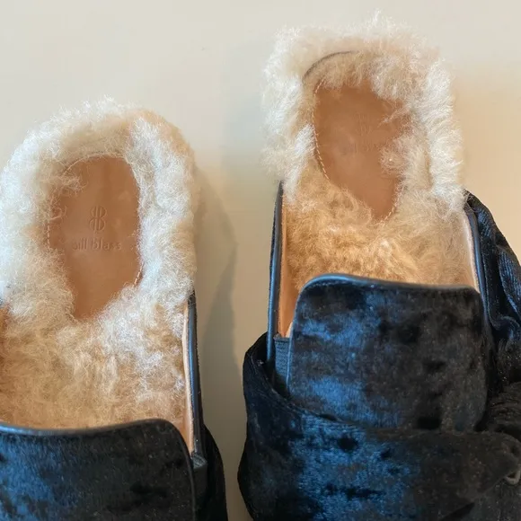 Bill Blass Slides Laverne Tie Black Velvet