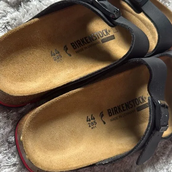 Birkenstock Arizona from Birko-Flor in Black 44 EU/ US 11