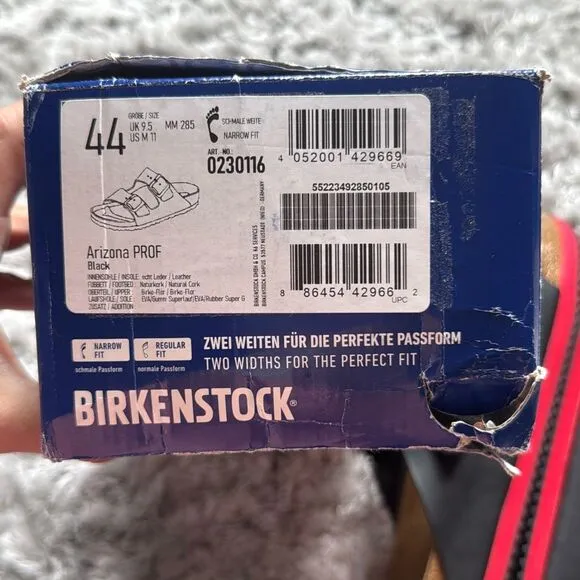 Birkenstock Arizona from Birko-Flor in Black 44 EU/ US 11