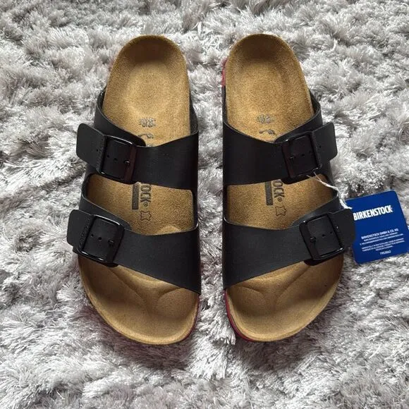 Birkenstock Arizona from Birko-Flor in Black 44 EU/ US 11