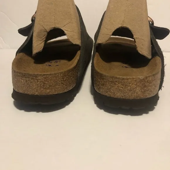 Birkenstock Arizona VL Suede Leather Mocca Brown SFB Sandals Slides Mules Narrow