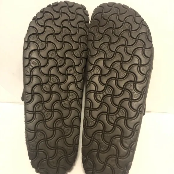 Birkenstock Arizona VL Suede Leather Mocca Brown SFB Sandals Slides Mules Narrow
