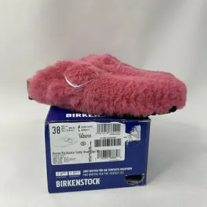 Birkenstock Boston Big Buckle Teddy Clogs “Fuchsia Tulip” 2024