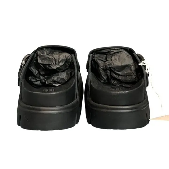 Birkenstock Boston Chunky Leather Clogs Black Unisex L10/M8 Work Nurse Comfort