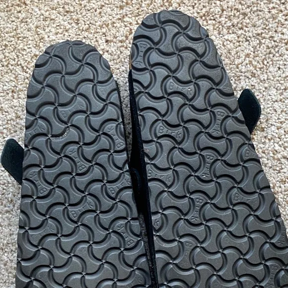 BIRKENSTOCK Boston soft footbed clog black suede leather