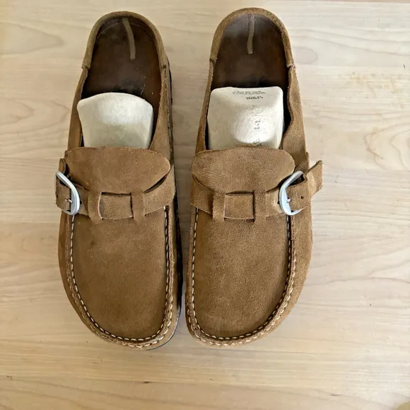 Birkenstock Buckley Clogs Brown Suede Leather Slip-on EU 40 Women’s 9 Men’s 7