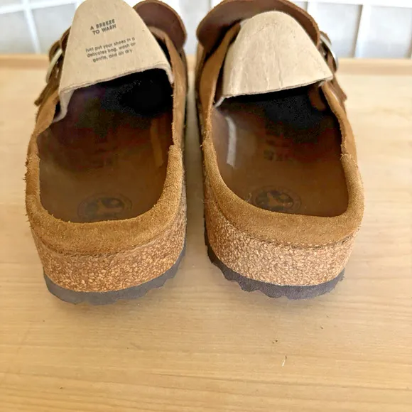 Birkenstock Buckley Clogs Brown Suede Leather Slip-on EU 40 Women’s 9 Men’s 7